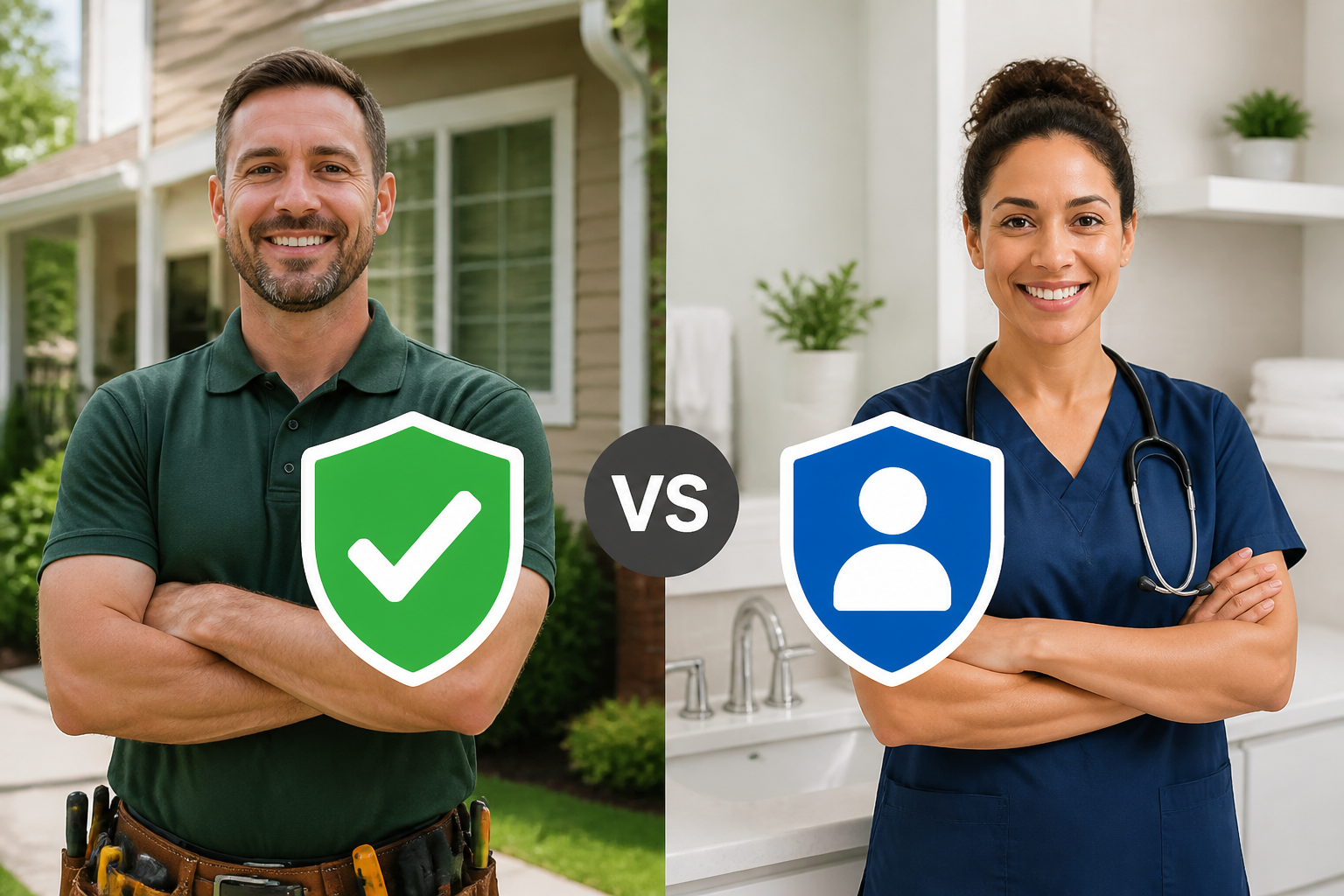 Google Guaranteed e Screened: Diferenças e Benefícios 2 comparação lado a lado entre Google Guaranteed e Screened