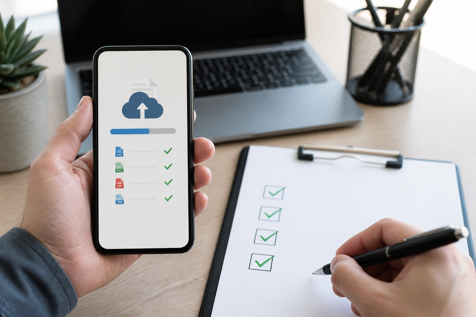 Guia Completo: Criar Conta no Google Local Services Ads 2 Guia Completo para Criar uma Conta no Google Local Services Ads — smartphone mostrando upload de documentos