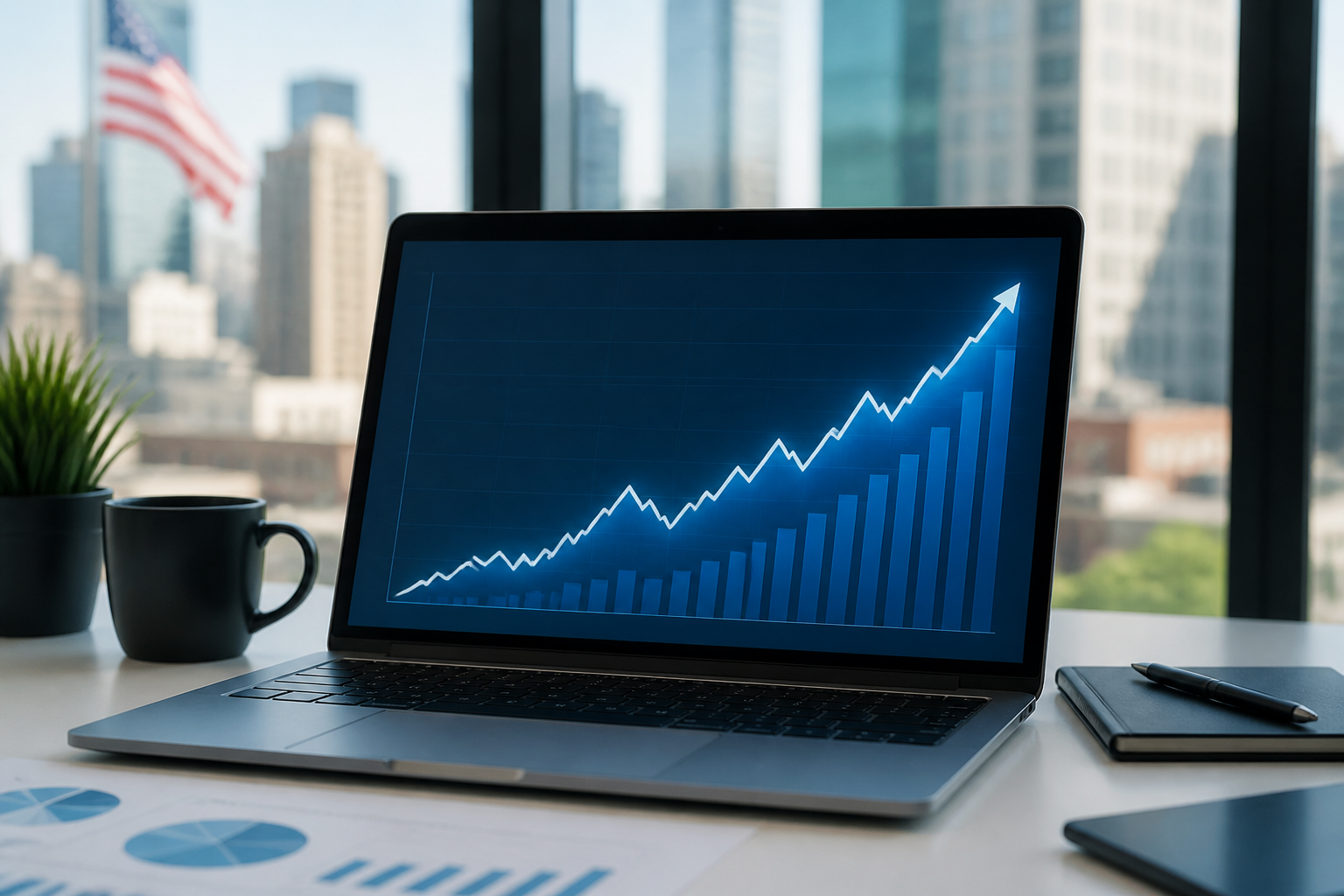 Por Que seu Negócio nos EUA Precisa de SEO Especializado Alem do LSA 2 Gráfico mostrando aumento de tráfego orgânico após implementação de SEO