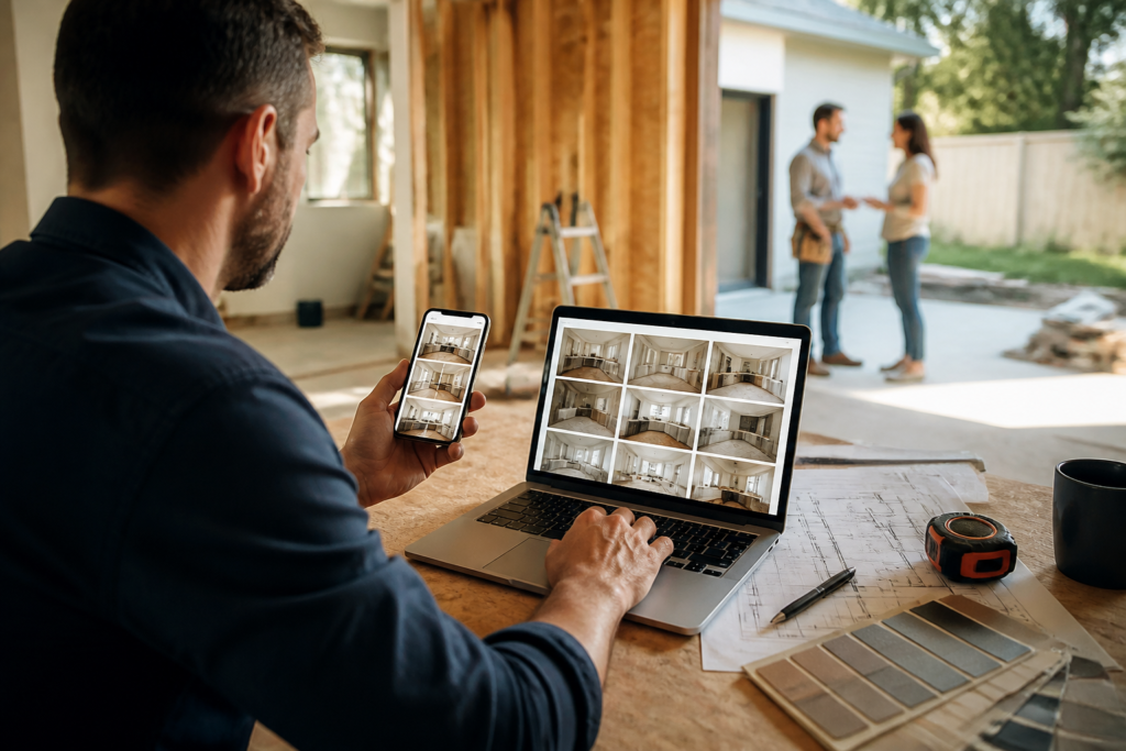 Otimizar Google para Remodeling: Dicas Essenciais 1 Otimizar Google Remodeling — Gráfico mostrando aumento de buscas por serviços de remodeling nos EUA com ícones de ferramentas e casa